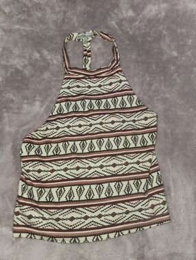 Halter Top With Sexy Back Cut Out